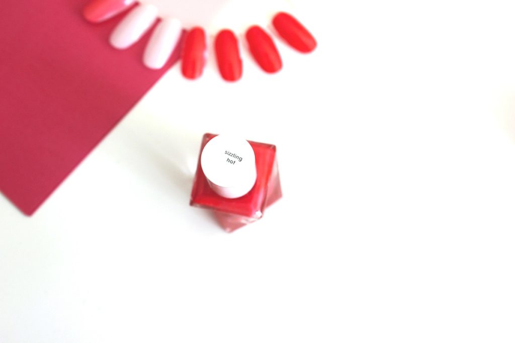 Essie Sizzling Hot Gel Couture nail polish swatch
