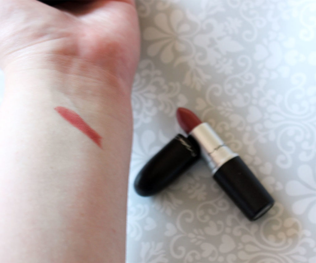 MAC Cosmo Amplified lipstick swatch