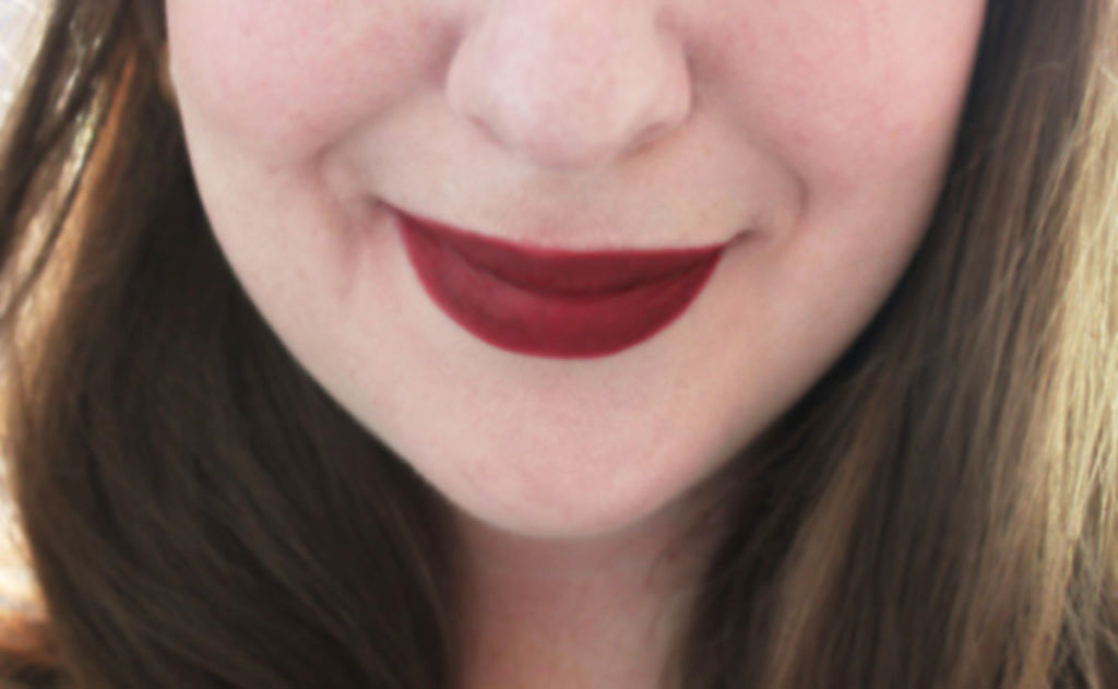 NARS Consuming Red on Fair Skin