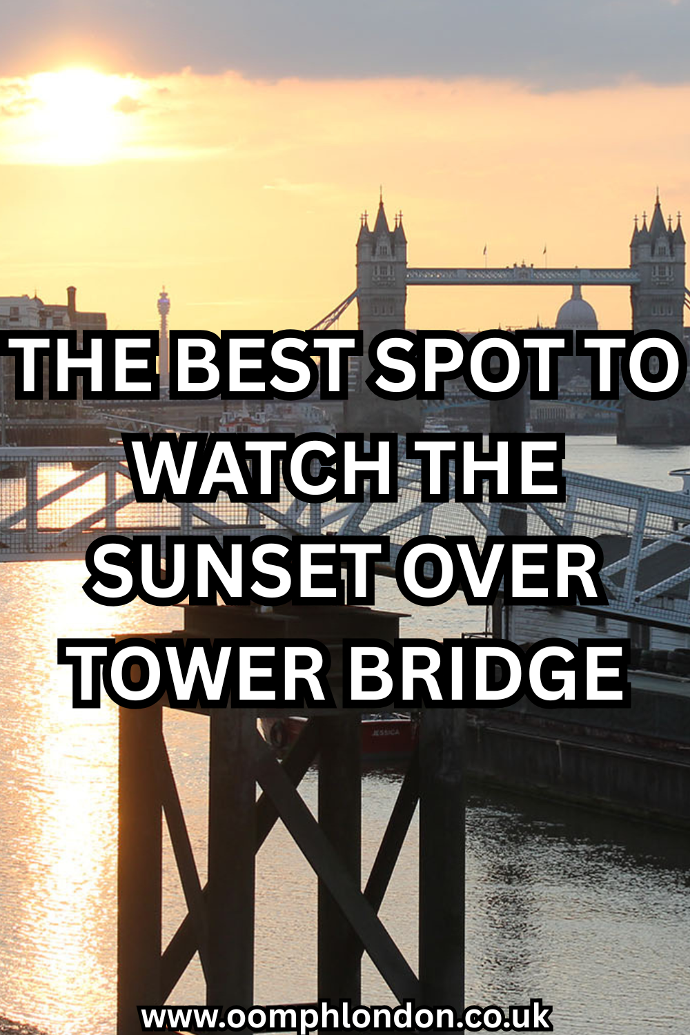The best spot to watch the sun set over tower bridge
