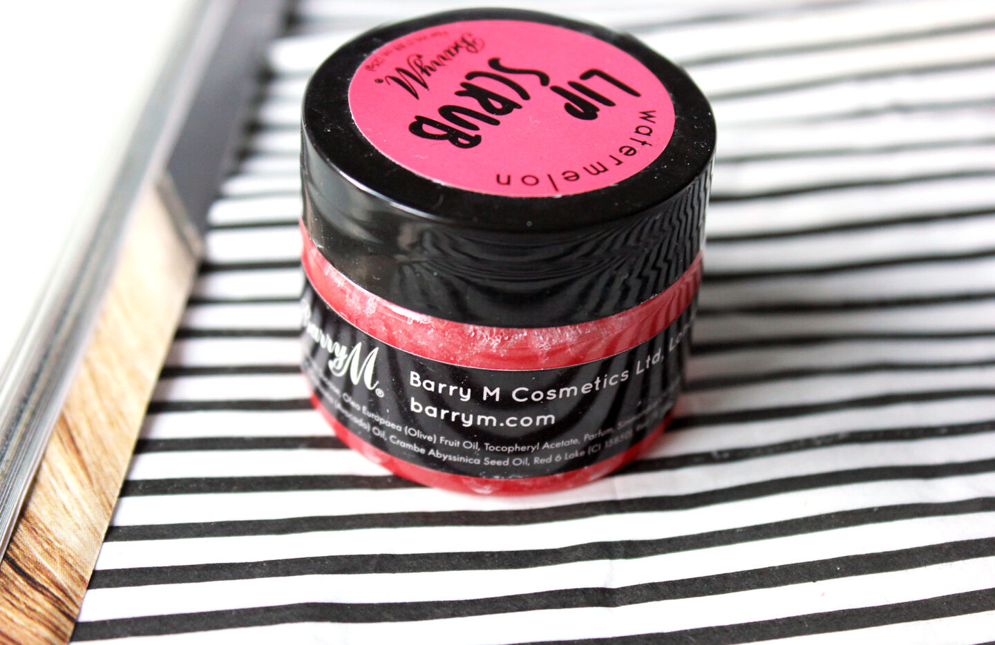 Barry M Lip Scrub in Watermelon Review Oomph London