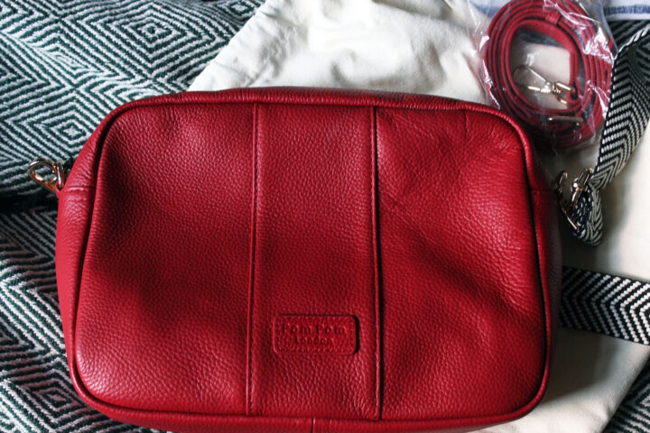 Pom Pom London City Plus Bag in Chilli Red 1